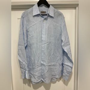 Canali Linen Button-Up - Men’s XL